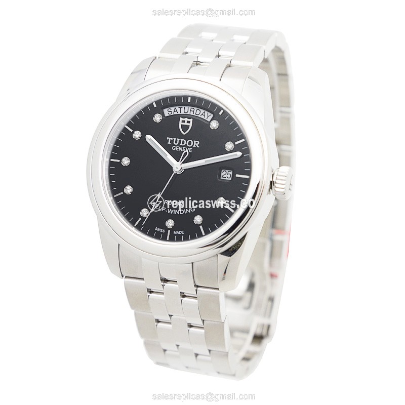 Tudor 56000-68060-10DI-BK GLAMOUR DATE Automatic Stainless Steel