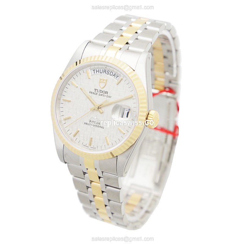 Tudor 76213-62483-SVCL PRICE DATE-DAY Automatic 18kt Gold & Steel