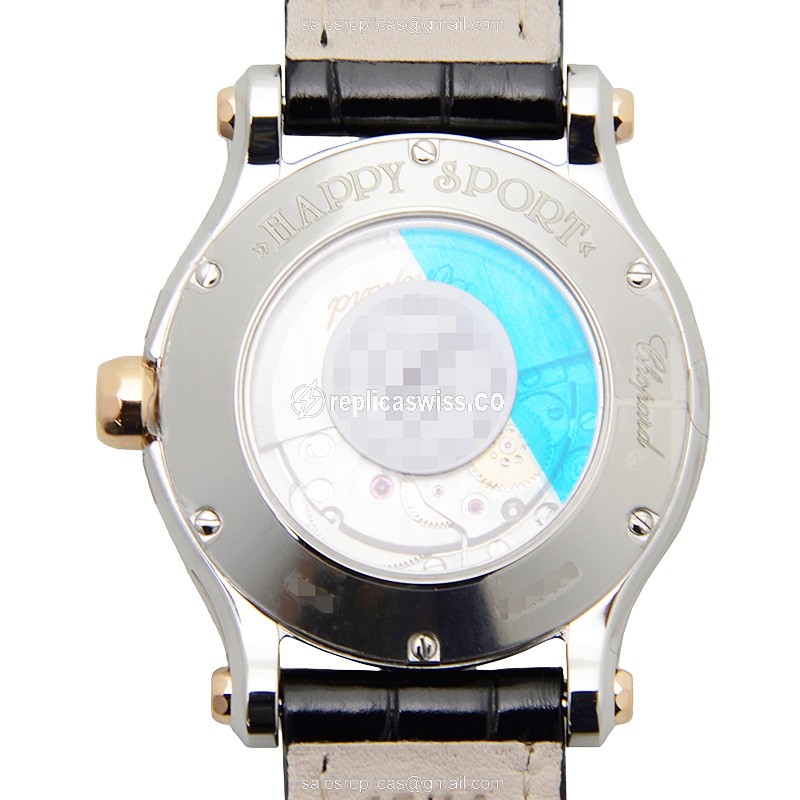 Chopard 278573-6003 HAPPY SPORT Automatic 18kt Rose Magic & Diamond