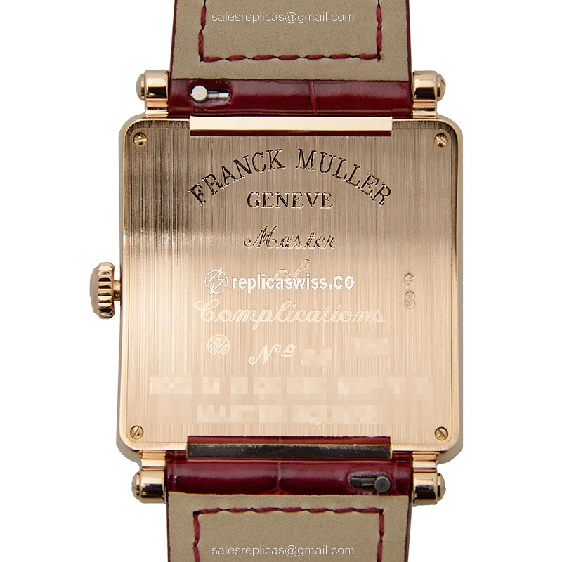 Franck Muller 6002 M B QZ REL MOP V D (5N) MASTER SQUARE Quartz 18kt Rose Gold & Diamonds