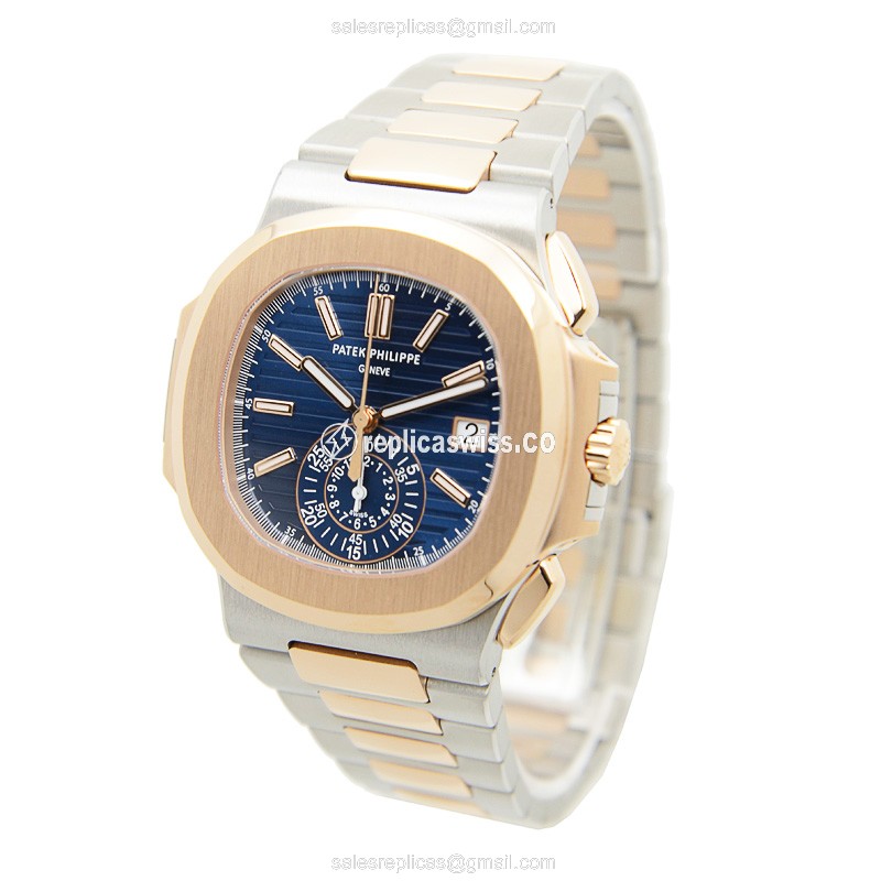 Patek Philippe 5980/1AR-001 NAUTILUS Automatic 18kt Rose Gold & Steel