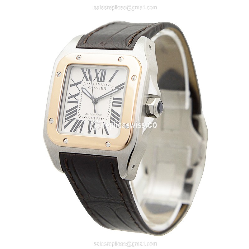 Cartier W20107X7 SANTOS Automatic 18kt Rose Gold