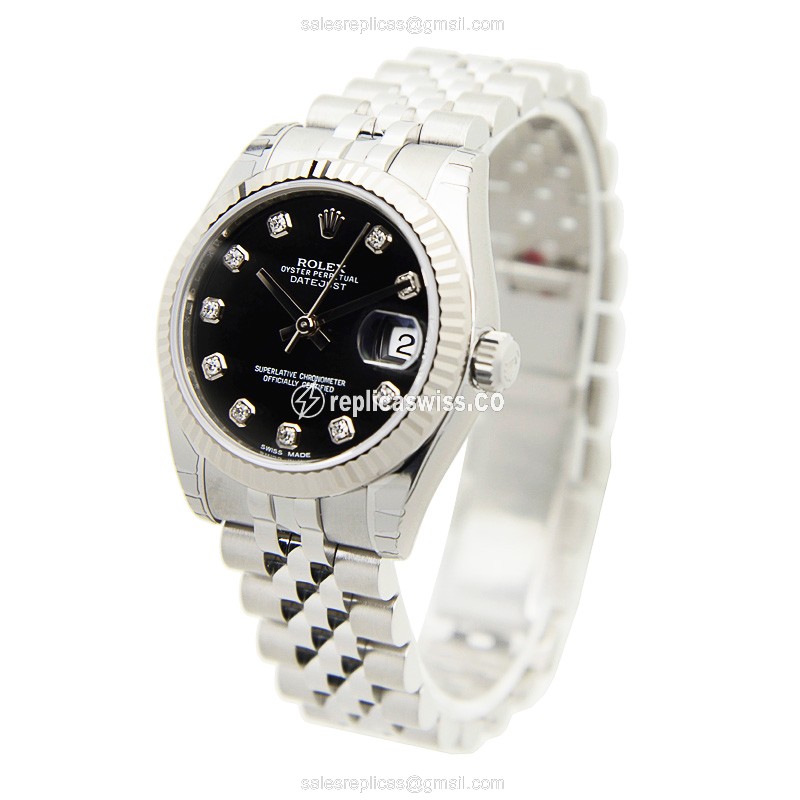 Rolex 178274-0014 LADY DATEJUST Automatic 18kt White Gold & Steel