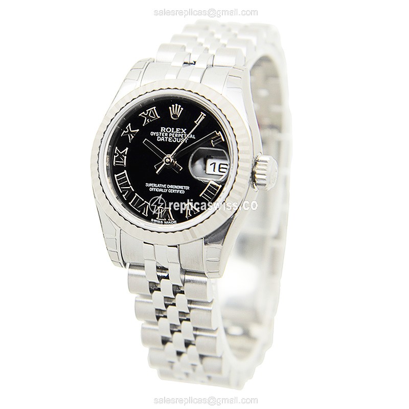 Rolex 179174BKRN LADY DATEJUST Automatic 18kt White Gold & Steel