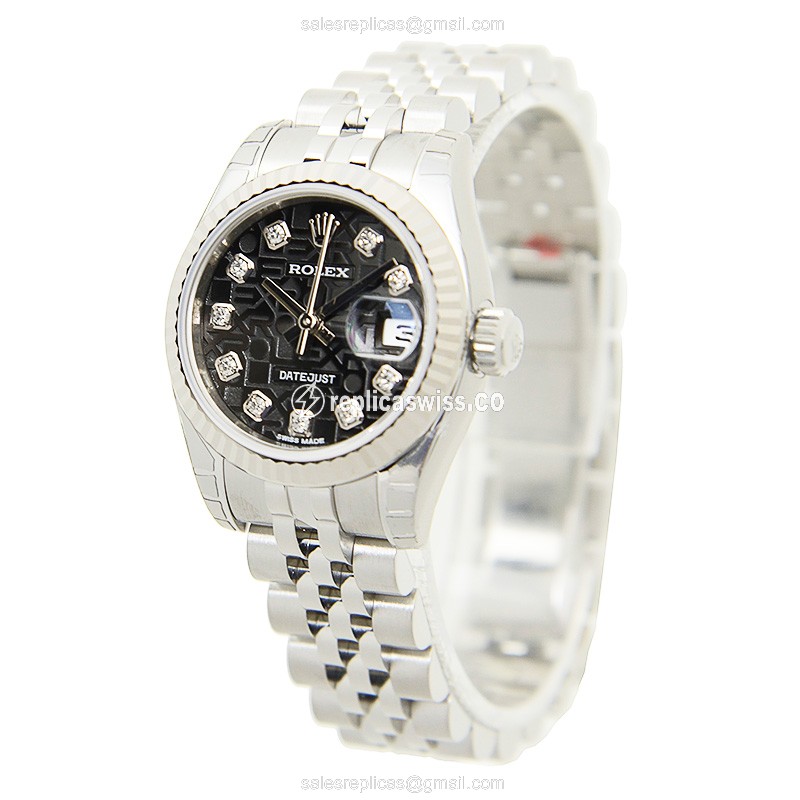 Rolex 179174JBK LADY DATEJUST Automatic 18kt White Gold & Steel