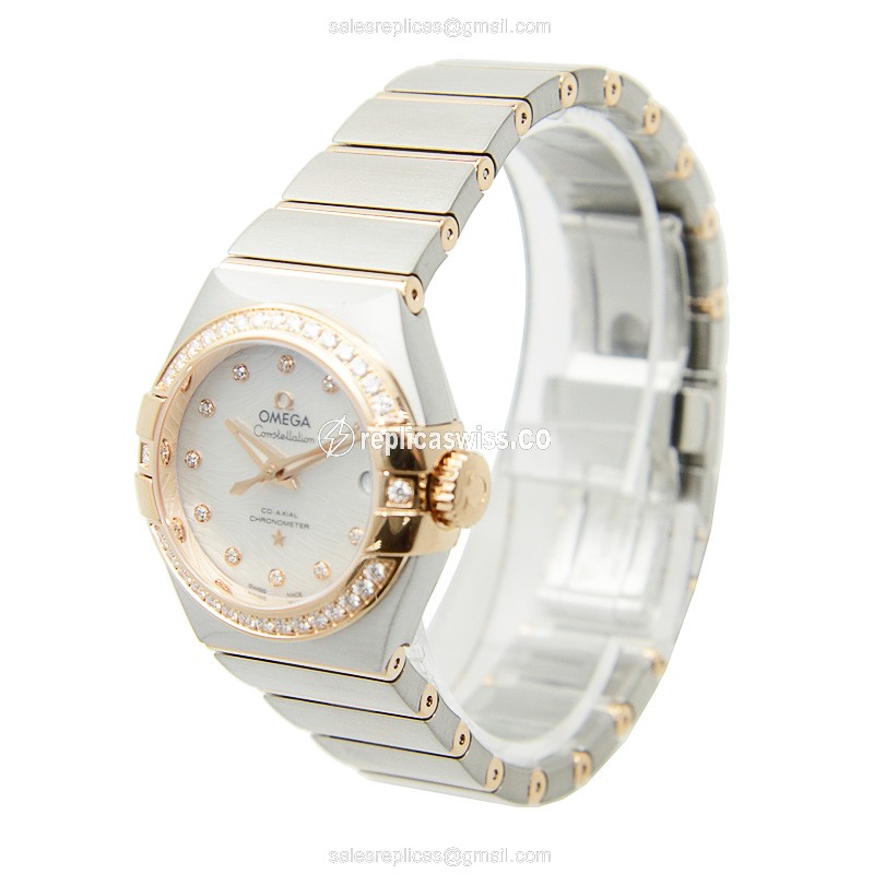 Omega 123.25.27.20.55.006 CONSTELLATION Automatic 18kt Rose Magic & Diamond