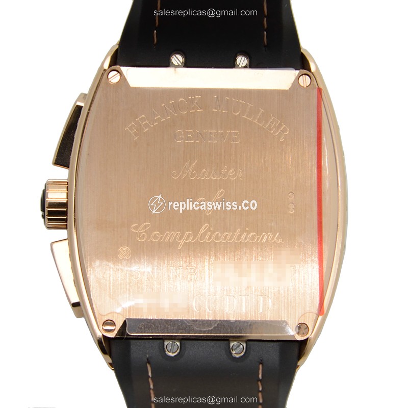 Franck Muller V 45 CC DT D (5N) VANGUARD Automatic 18kt Rose Gold & Diamonds