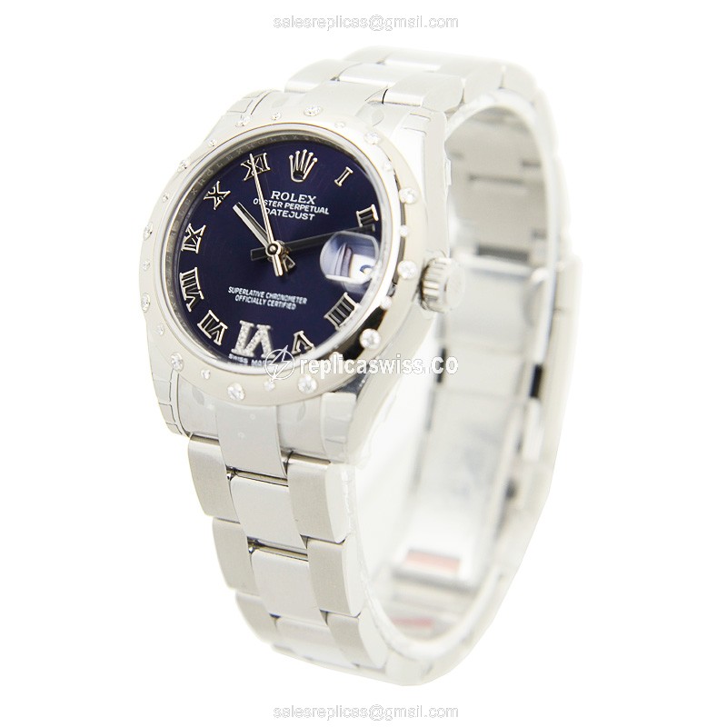 Rolex 178344-0016 LADY DATEJUST Automatic 18kt White Gold & Diamond & Steel
