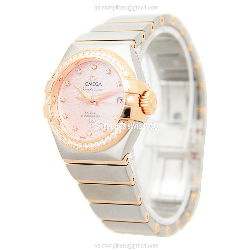 Omega 123.25.27.20.57.004 CONSTELLATION Automatic 18kt Rose Magic & Diamond