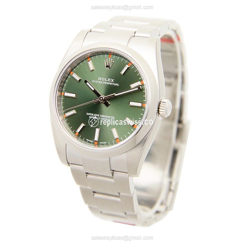 Rolex 114200GREEN_O OYSTER PERPETUAL Automatic Stainless Steel