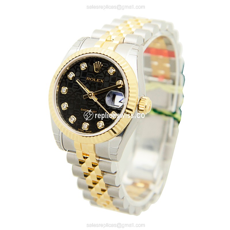Rolex 178273JBK LADY DATEJUST Automatic 18kt Gold & Diamond & Steel