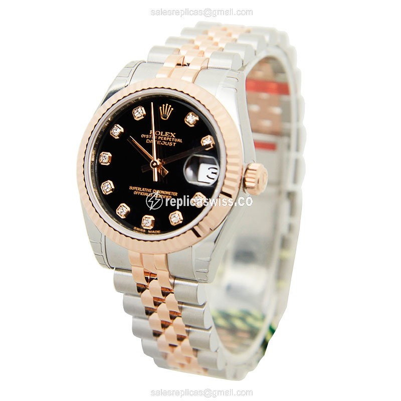 Rolex 178271GBK_J LADY DATEJUST Automatic 18kt Rose Gold & Steel