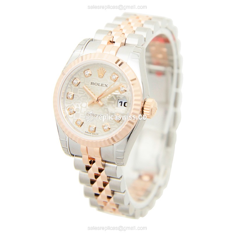 Rolex 179171JSV LADY DATEJUST Automatic 18kt Rose Gold & Steel