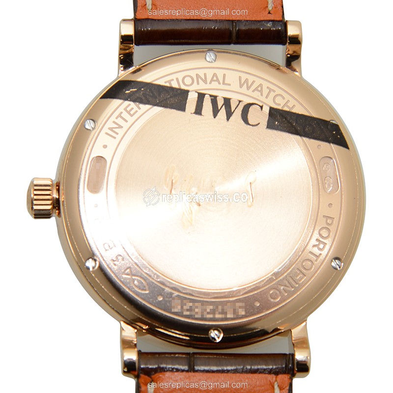 IWC IW459003 PORTOFINO Automatic 18kt Rose Gold & Diamonds