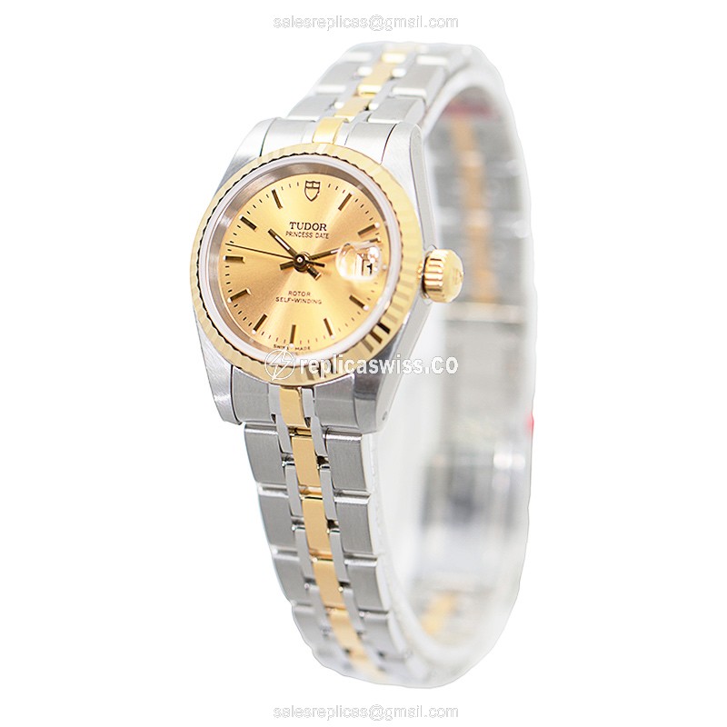 Tudor 92413-62433-CH PRINCESS DATE Automatic 18kt Gold & Steel