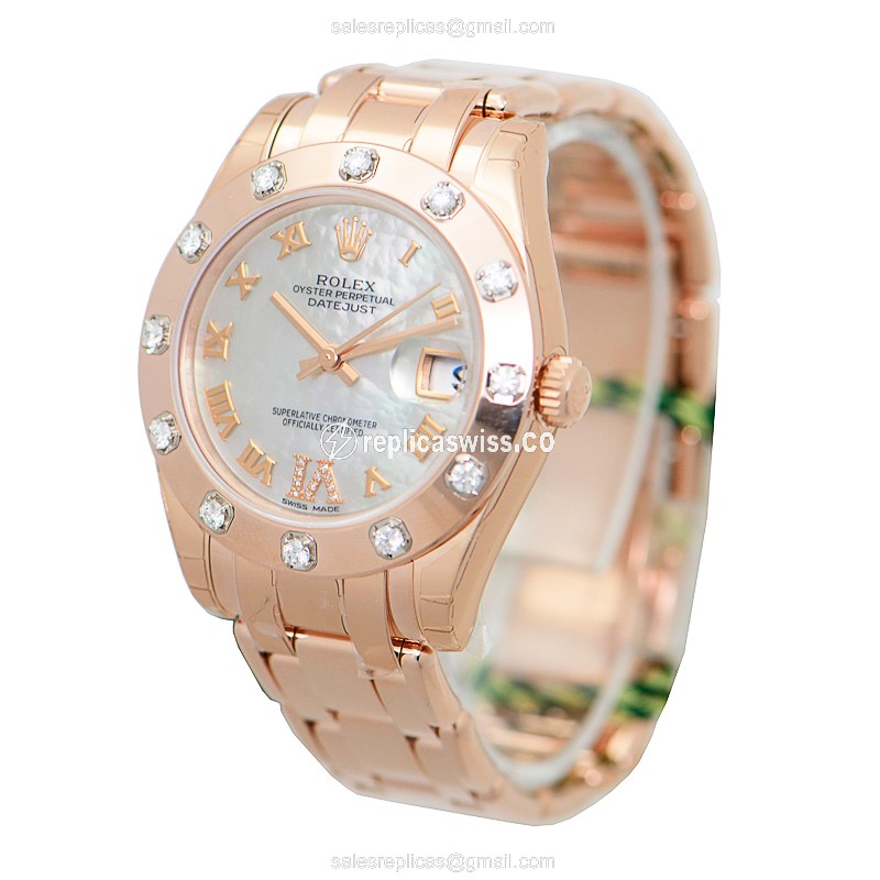 Rolex 81315NRVIDIA LADY DATEJUST Automatic 18kt Rose Gold & Diamonds