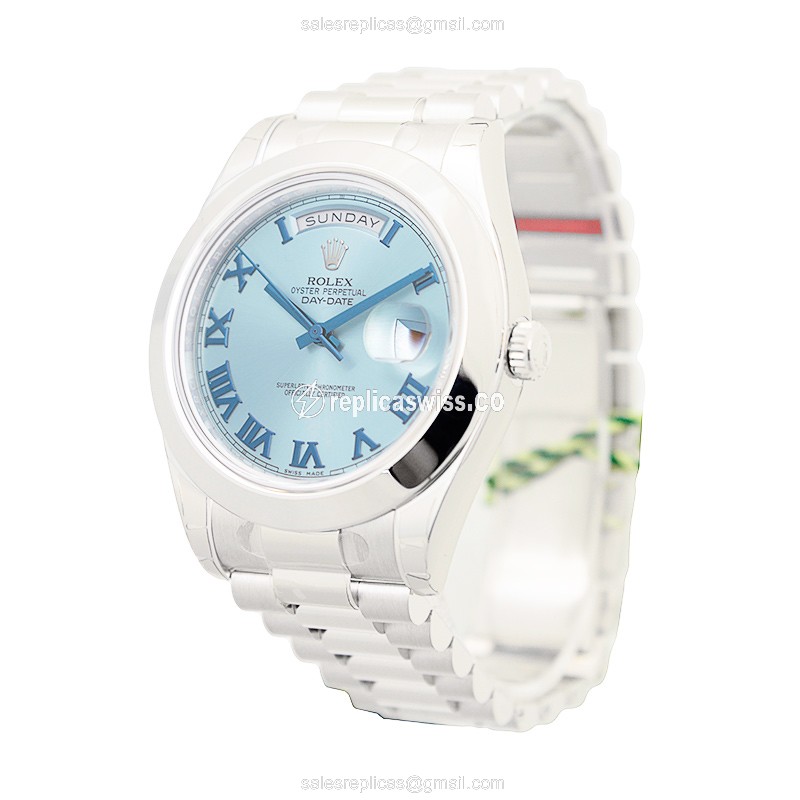 Rolex 218206BLRN DAY-DATE Automatic 18kt White Gold