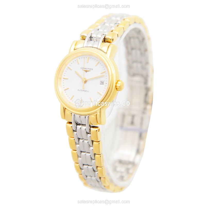 Longines L4.321.2.12.7 PRESENCE Automatic Gold-Plated & Stainless Steel