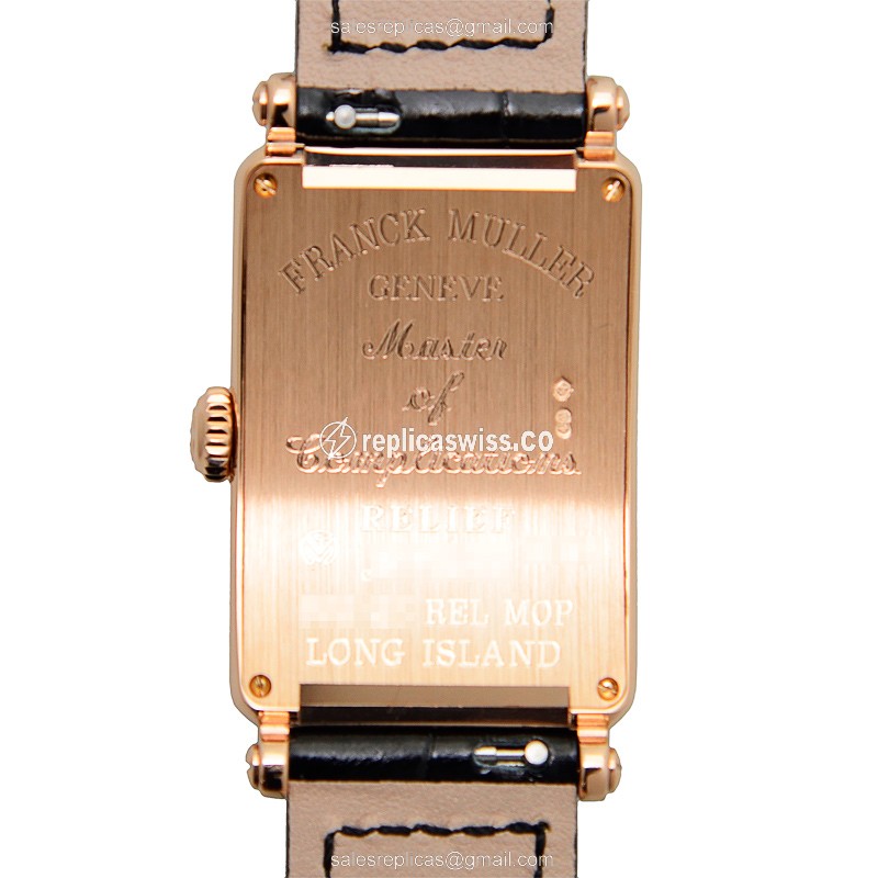 Franck Muller 902 QZ REL MOP (5N) LONG ISLAND Quartz 18kt Rose Gold