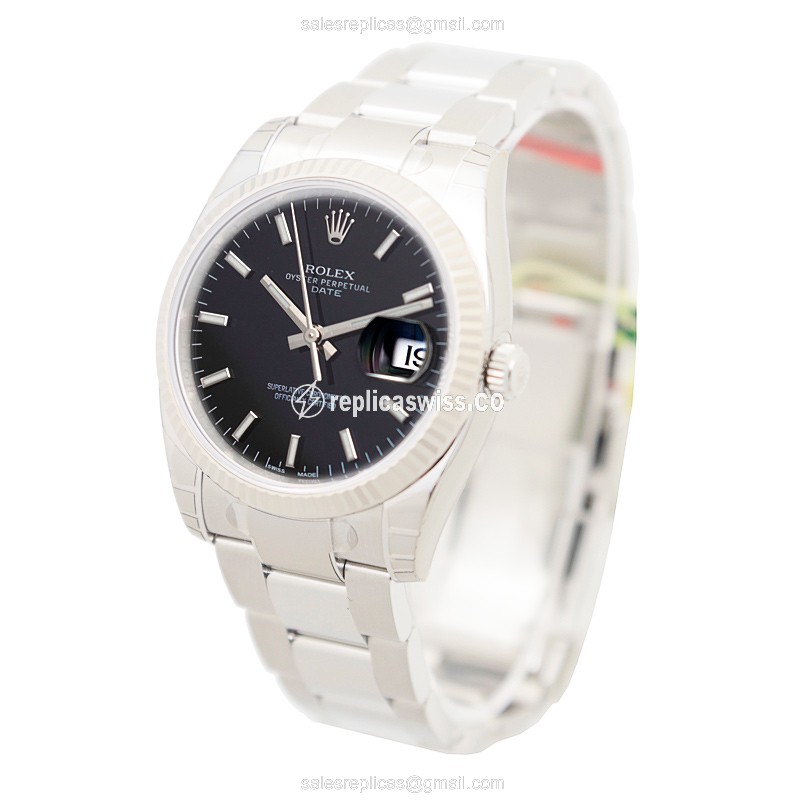 Rolex 115234-0002 DATEJUST Automatic 18kt White Gold & Steel
