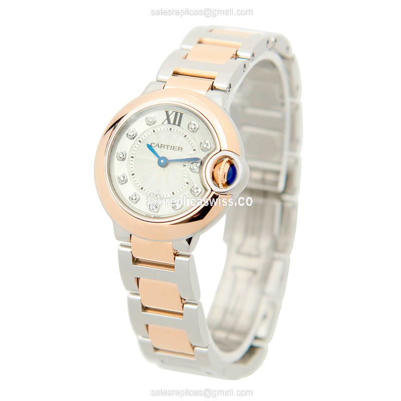 Cartier W3BB0005 BALLON BLEU Quartz 18kt Rose Gold & Steel