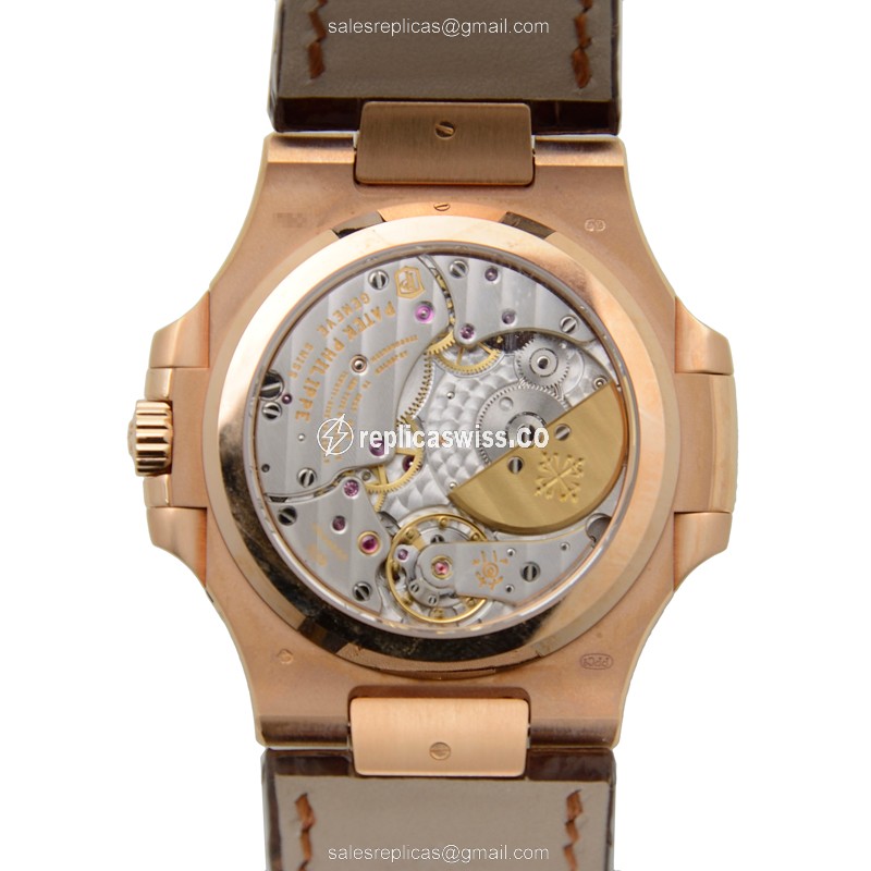 Patek Philippe 5724R-001 NAUTILUS Automatic 18kt Rose Gold & Diamonds