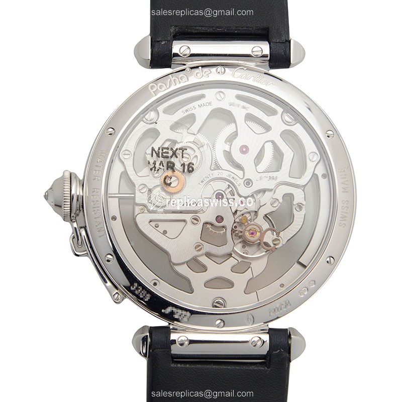 Cartier HPI00365 PASHA DE CARTIER Manual Wind 18kt White Gold & Diamond
