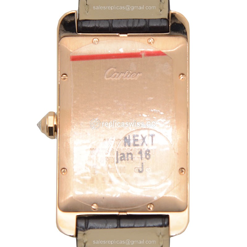 Cartier WB704851 TANK Automatic 18kt Rose Gold & Diamonds