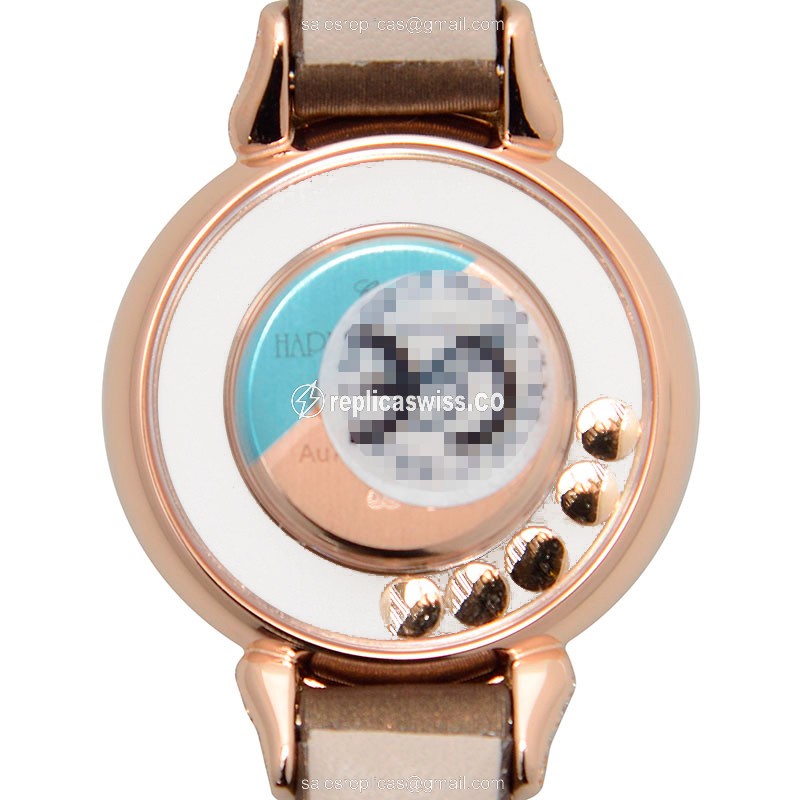 Chopard 209425-5001 HAPPY DIAMONDS Quartz 18kt Rose Gold & Diamonds
