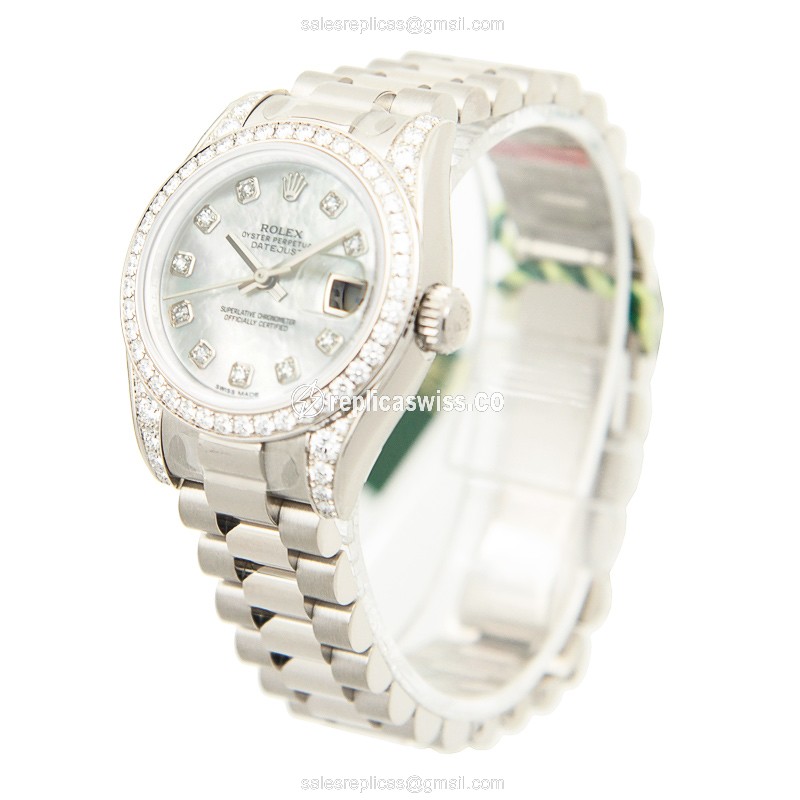 Rolex 179159NGWT LADY DATEJUST Automatic 18kt White Gold & Diamond