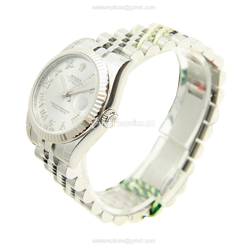 Rolex 178274-0063 LADY DATEJUST Automatic 18kt White Gold & Steel