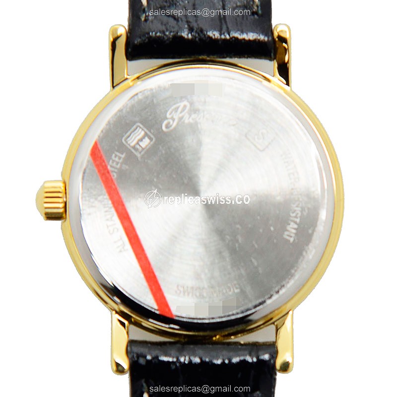 Longines L4.220.2.12.2 PRESENCE Quartz Gold-Plated & Stainless Steel