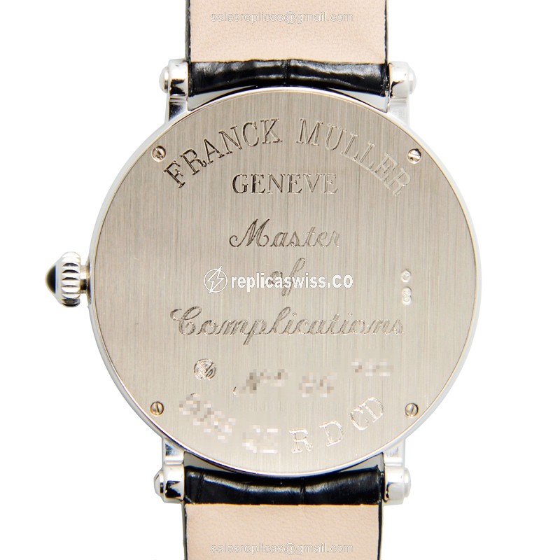 Franck Muller 8038 QZ R D CD (OG) ROUND Quartz 18kt White Gold & Diamond