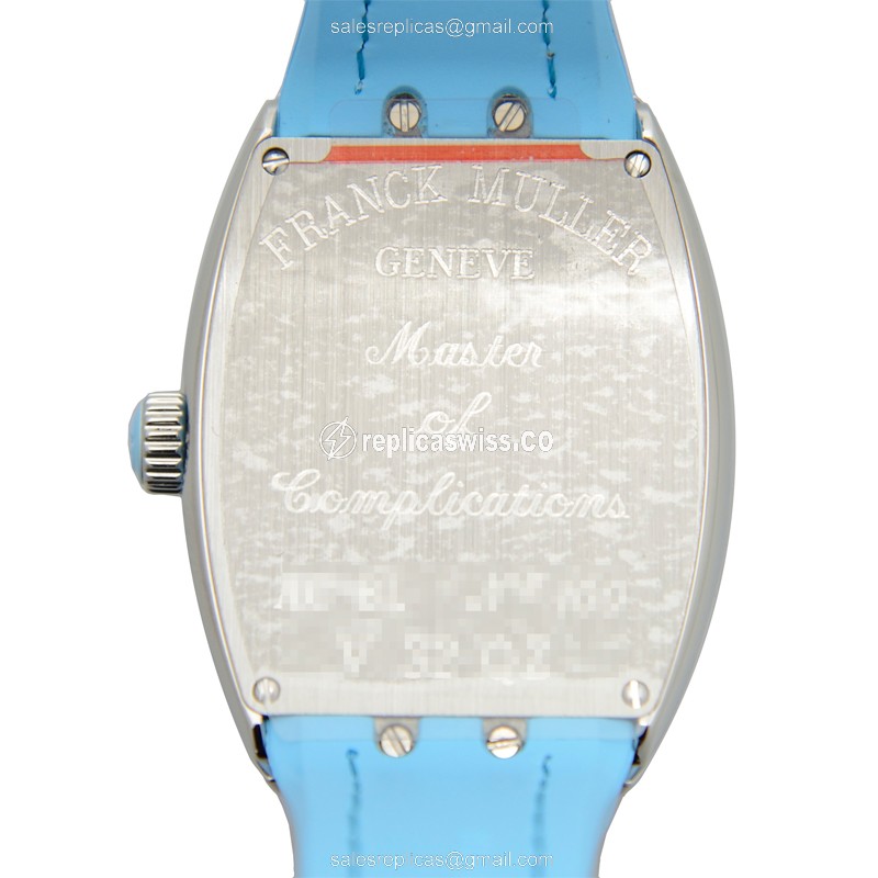 Franck Muller V 32 QZ (AC.BL) VANGUARD Quartz Stainless Steel