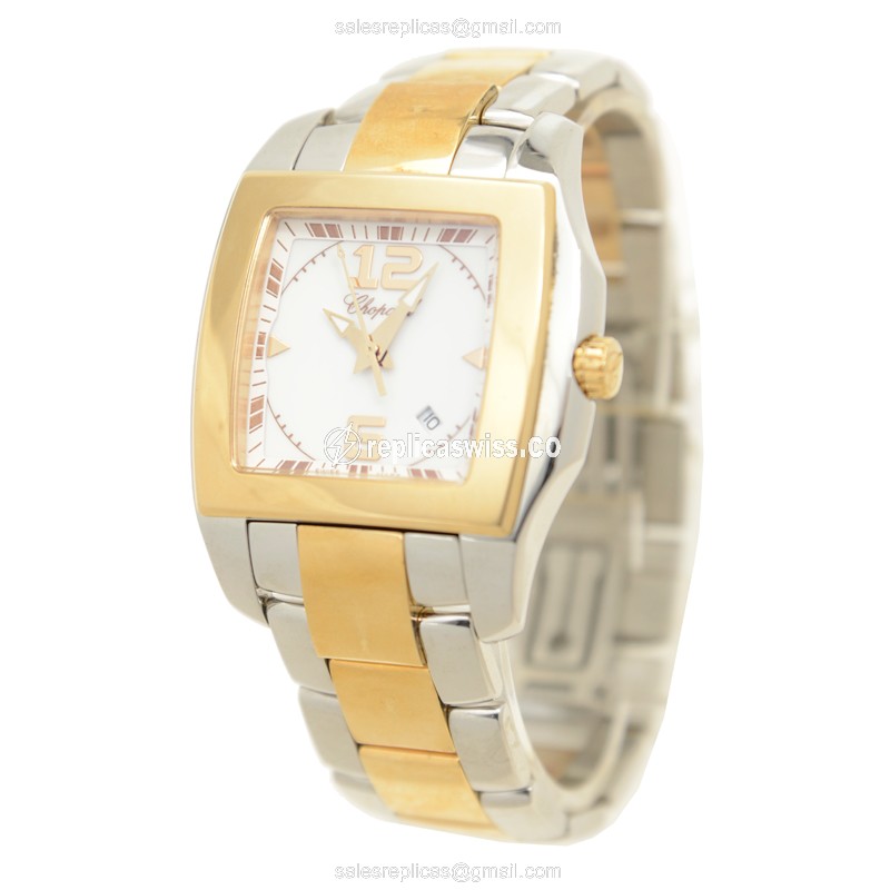 Chopard 118473-9001 TWO O TEN Quartz 18kt Rose Gold & Steel