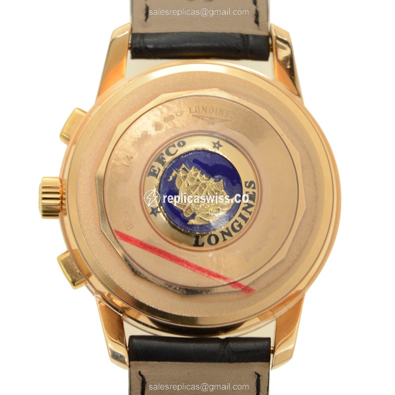 Longines L4.796.8.72.2 HERITAGE Automatic 18kt Rose Gold
