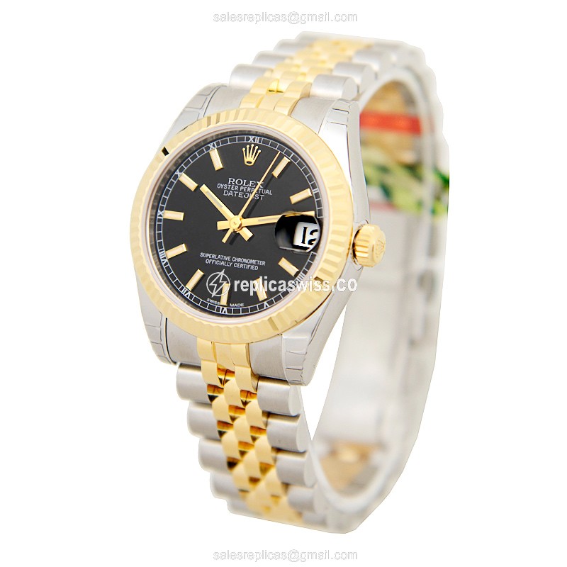 Rolex 178273BK LADY DATEJUST Automatic 18kt Gold & Steel