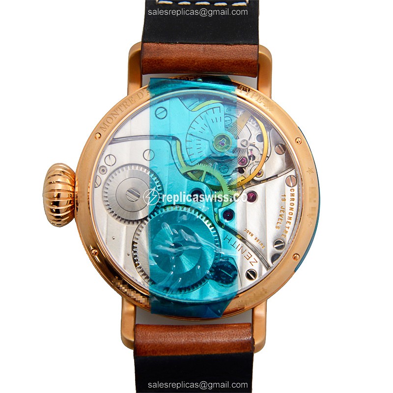 Zenith 18.2420.5011/21.C723 PILOTS Manual Wind 18kt Rose Gold
