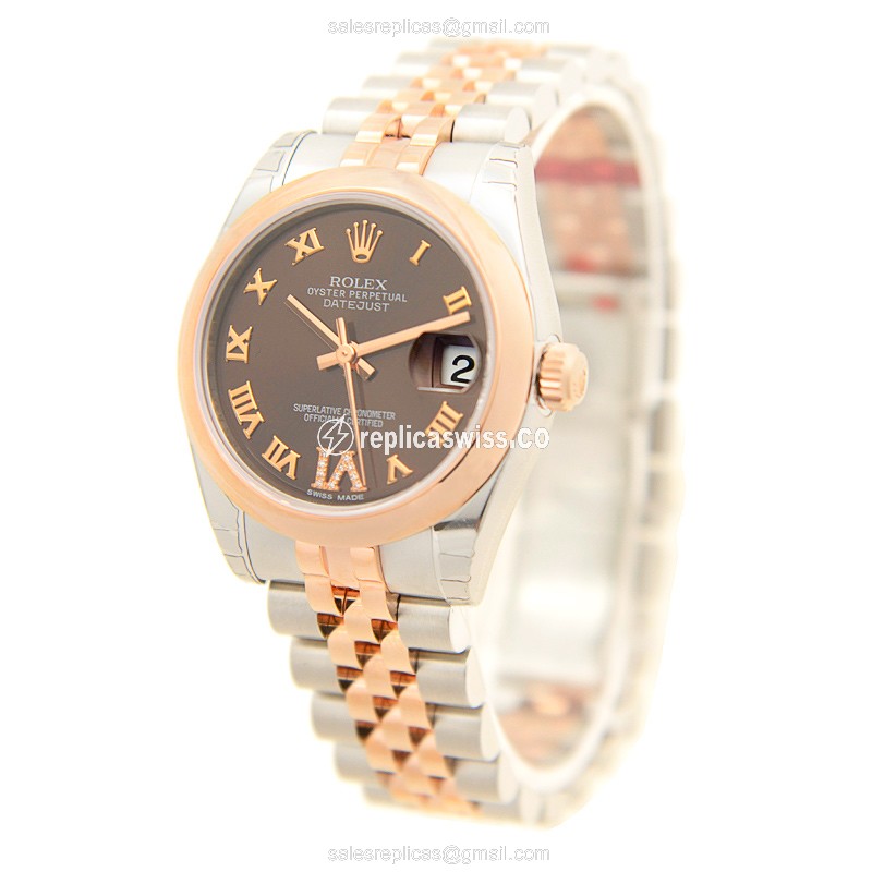Rolex 178241BRVIDIA_J LADY DATEJUST Automatic 18kt Rose Gold & Steel