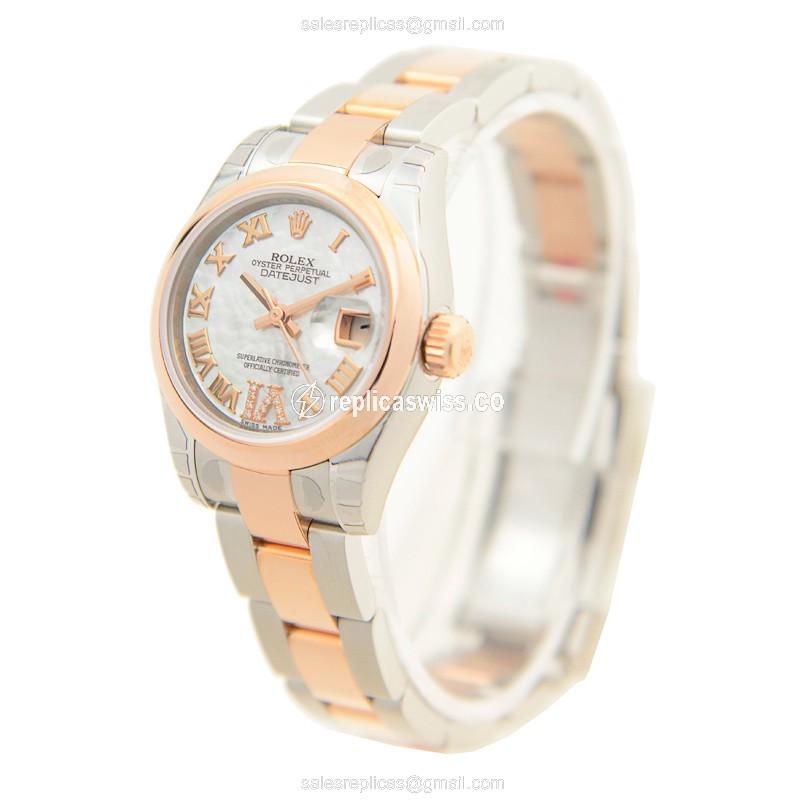 Rolex 179161NRWTVI_O LADY DATEJUST Automatic 18kt Rose Gold & Steel