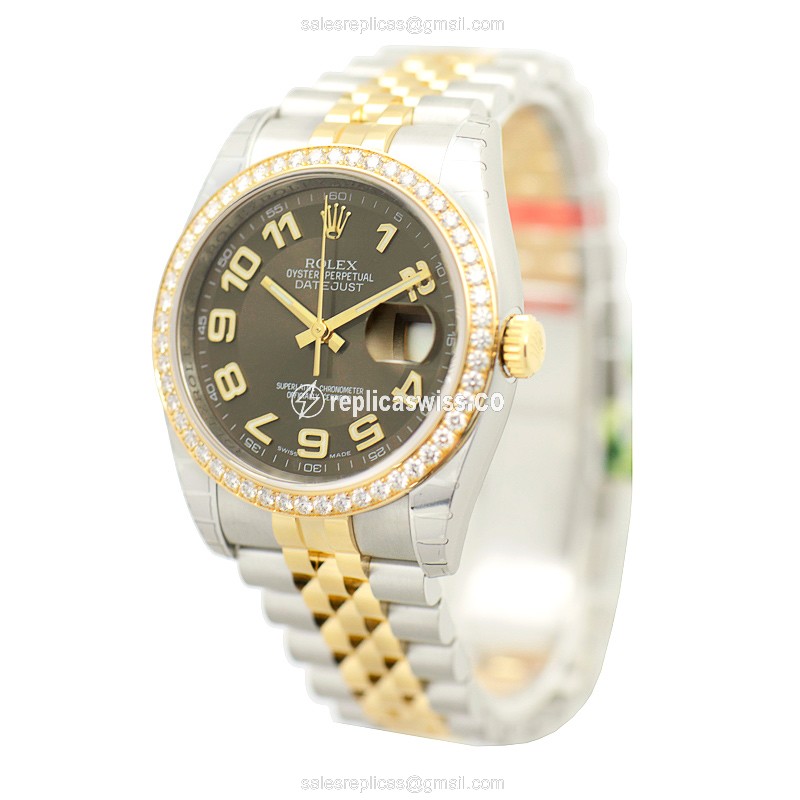Rolex 116243 DATEJUST Automatic 18kt Gold & Diamond & Steel