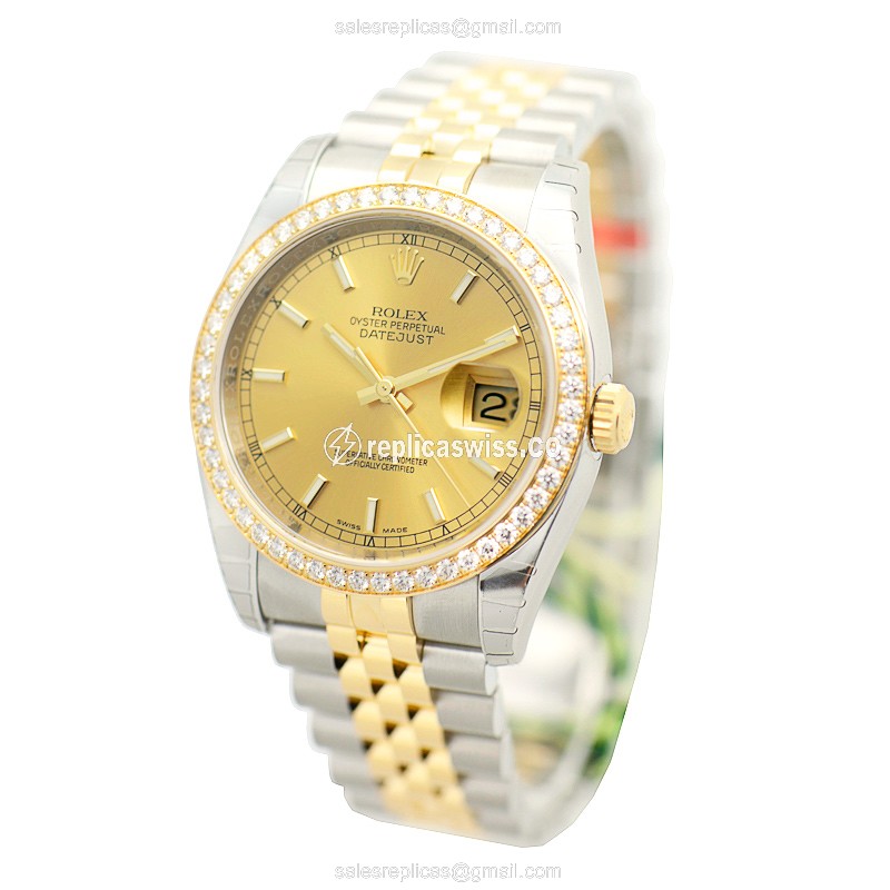 Rolex 116243CH DATEJUST Automatic 18kt Gold & Diamond & Steel