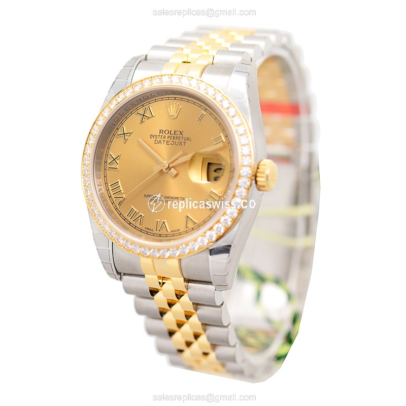 Rolex 116243 DATEJUST Automatic 18kt Gold & Diamond & Steel