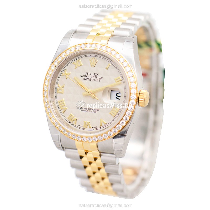 Rolex 116243 DATEJUST Automatic 18kt Gold & Diamond & Steel