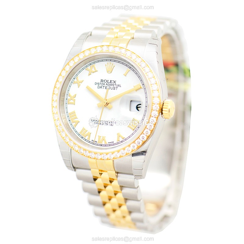 Rolex 116243WTRN_J DATEJUST Automatic 18kt Gold & Diamond & Steel