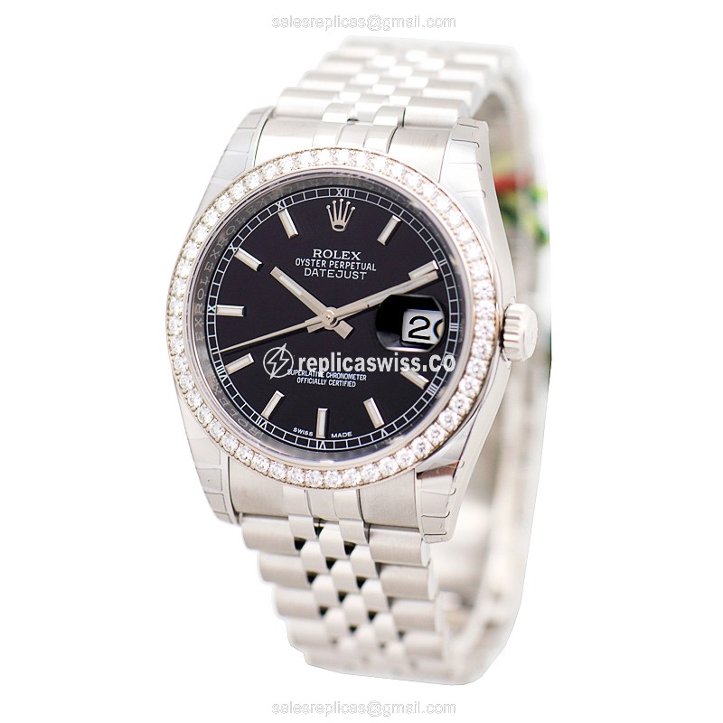 Rolex 116244 DATEJUST Automatic Stainless Steel & Diamonds