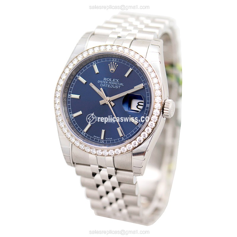 Rolex 116244 DATEJUST Automatic 18kt White Gold & Diamond & Steel