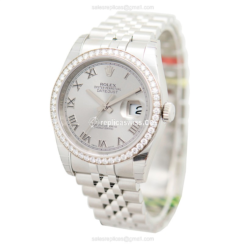 Rolex 116244G DATEJUST Automatic Stainless Steel & Diamonds