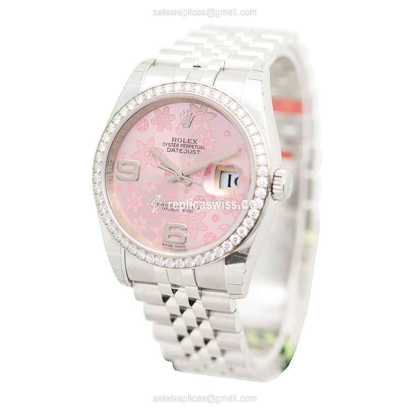 Rolex 116244PKFLO_J DATEJUST Automatic Stainless Steel & Diamonds