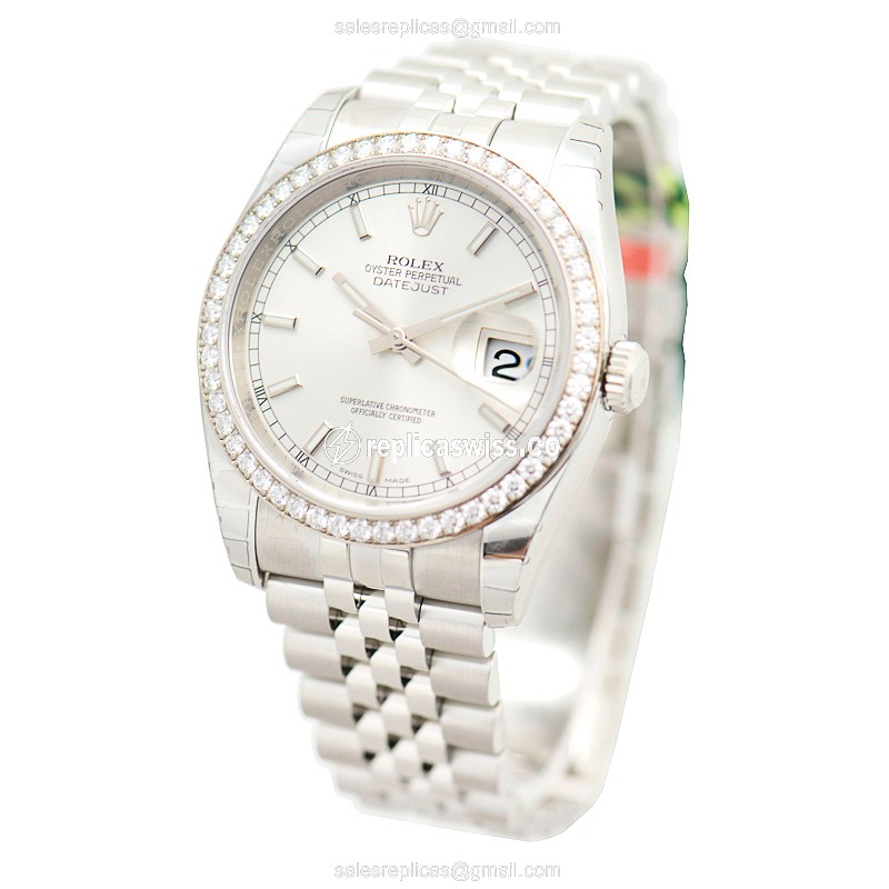 Rolex 116244 DATEJUST Automatic Stainless Steel & Diamonds